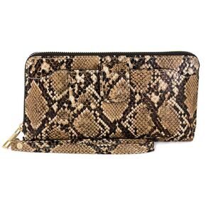 Rebecca & Rifka Snake Print Wristlet Wallet